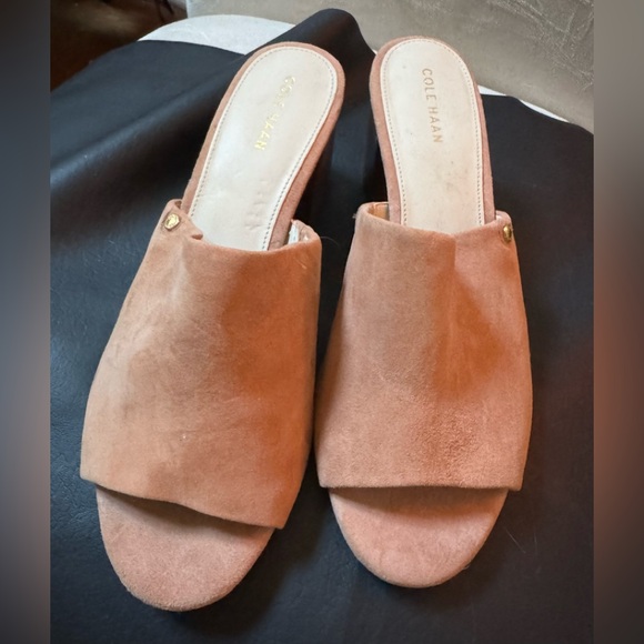 Cole Haan Blush Suede Slides - Picture 5 of 5